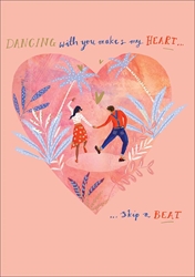 Skipping Beat- Valentines Day Card 