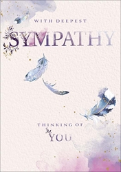 Feathers Sympathy Card 