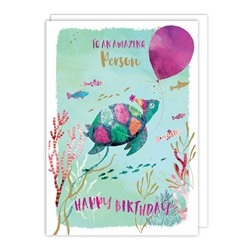 Turtle Birthday Card 