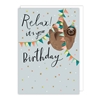 Sloth Birthday Card 