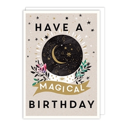 Moon Birthday Card 