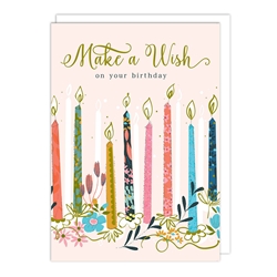 Candles Wish Birthday Card 