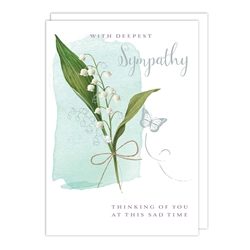 Lily Valley Sympathy Card 