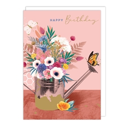 Watering Can Birthday Card 