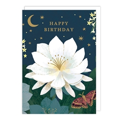Lotus Birthday Card 