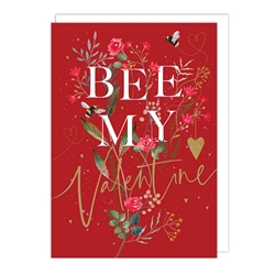 Bee My Valentine Day Card 
