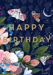 Moths Birthday Card