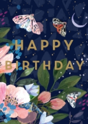 Moths Birthday Card