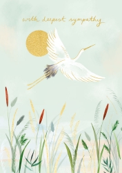 Crane Sympathy Card