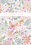 Thinking Of You Flower Greeting Card