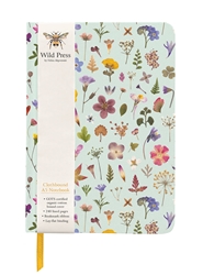 Wild Press Mint Bloom Cloth A5 Notebook
