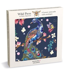 Wild Press Peacock and Butterfly Boxed Cards