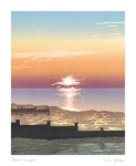 Beach Sunset Blank Card
