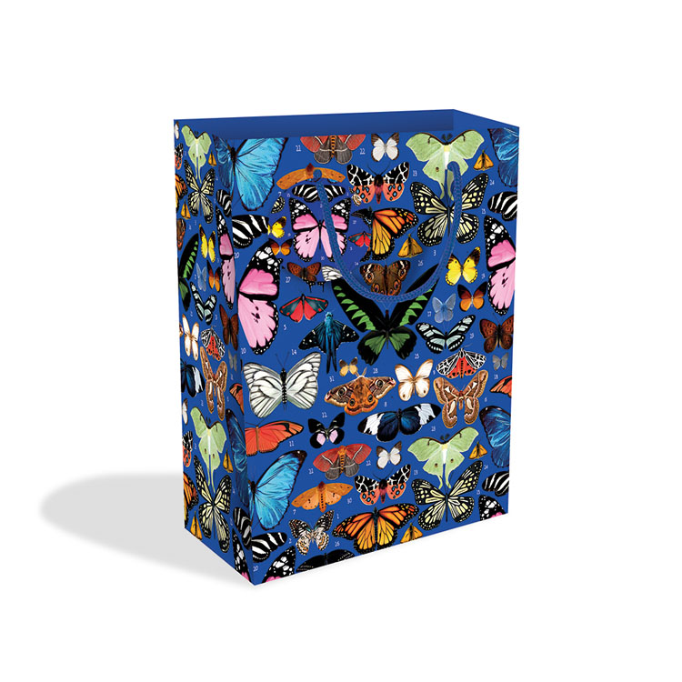 Mary Katrantzou Blue Butterfly Large Gift Bag