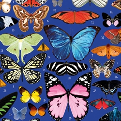 Blue Butterflies Sheet Wrap