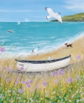 Blank Beach Greeting Cards
