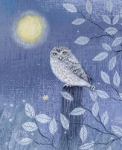 Blank Owl Greeting Card