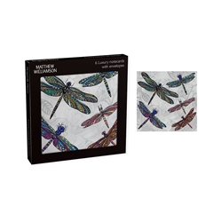 Matthew Williamson Dragonfly Dance Luxury Square Notecard Wallet 
