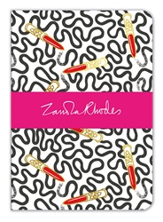 Zandra Rhodes Lipstick Wiggle A5 Luxury Notebook journals and notebooks