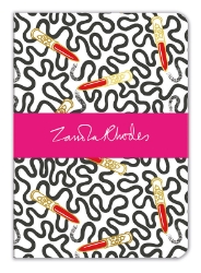 Zandra Rhodes Lipstick Wiggle A5 Luxury Notebook journals and notebooks