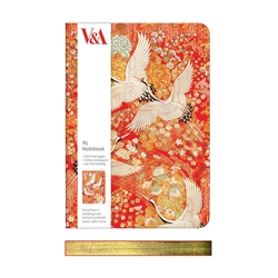 V&A Kimono Cranes A5 Luxury Notebook 