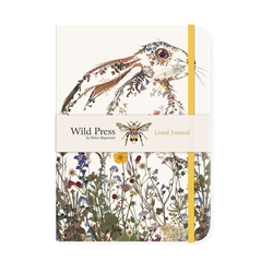 Wild Press Wildflower Hare Lined Journal 