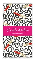 Zandra Rhodes Lipstick Wiggle Slimline Notebook journals and notebooks
