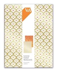 V&A Ornamental Paper Luxury Foiled Notecards notecards and stationery