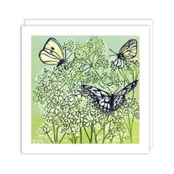 Three Butterflies Blank Card 