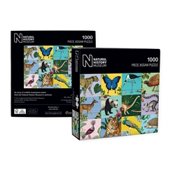 NHM An Array of Wildlife Illustrations 1000 Piece Jigsaw Puzzle 