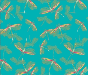 Matthew Williamson Aqua Dragonflies Foiled Sheet Gift Wrap 