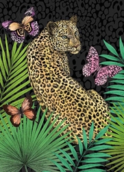 Forest Leopard Blank Card 