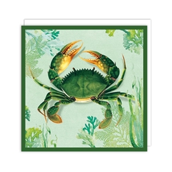 Crab and Coral Blank Card 