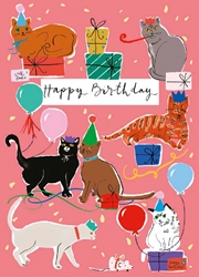 Cats Birthday Card 