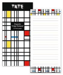 Piet Mondrian Yellow, Blue and Red Magnetic To-Do Pad 
