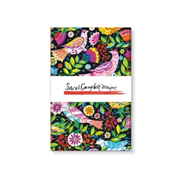 Sarah Campbell Folk Birds Stitched Notebook 