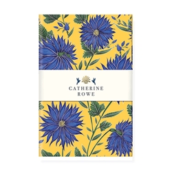 Catherine Rowe Blue Flower Stitched Notebook 