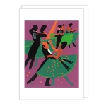 Paired Dancers Blank Card 