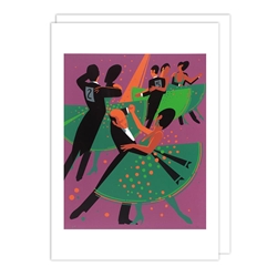 Paired Dancers Blank Card 