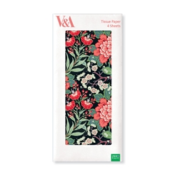 V&A Peony Prunus Tissue Pape gift wrappings