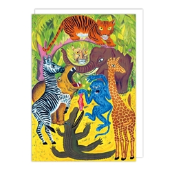 Safari Animals Blank Card 