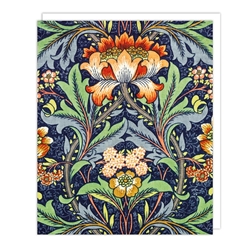 Chintz Flower Fabric Blank Card 