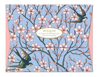 V&A Almond Blossom and Swallow - Writing Set notecards and stationery