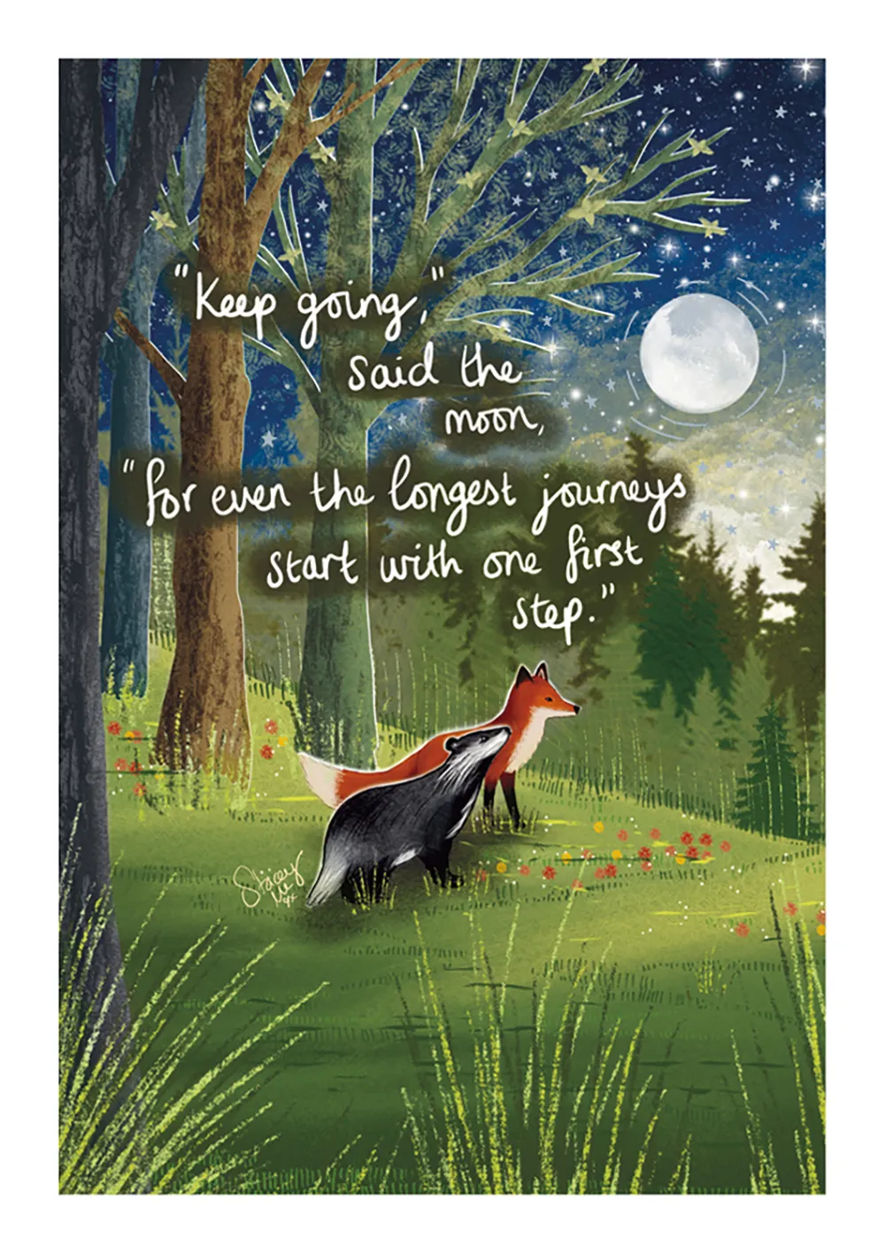 Keep Going Friendship Card