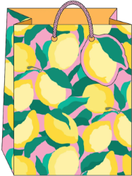 Lemons Medium Gift Bag