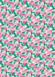 Pink Cherries Sheet Wrap