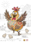 Harriet Hen Blank Card