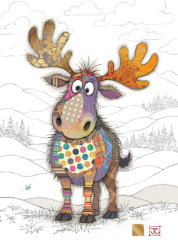 Maxi Moose Blank Card