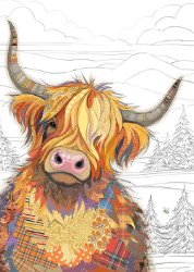 Cameron Cow Blank Card