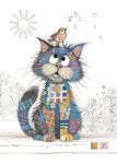 Charlie Cat Blank Card